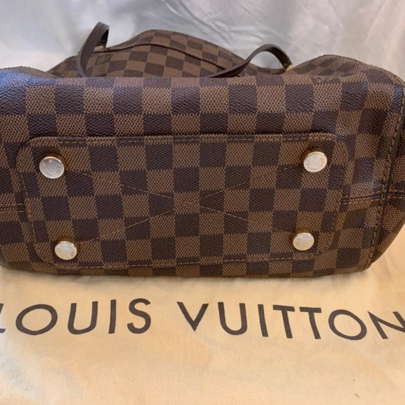 Marylebone PM Brown Damier Ebene Canvas Tote - Picture 4 of 8